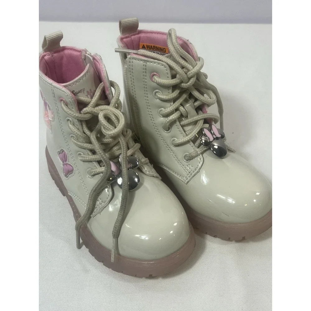 Disney‎ Lace Up Shoes For Girls Sz 9 Light Up Minnie Mouse